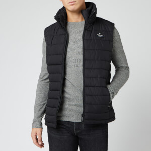 Superdry Men's Double Zip Fuji Gilet - Jet Black