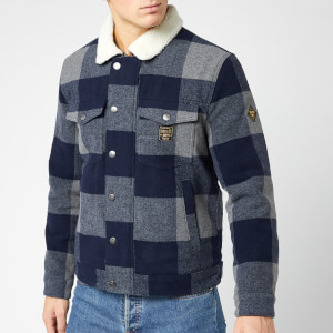 Superdry Men's Hacienda Check Jacket - Navy Check