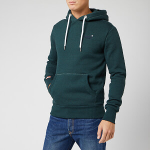 Superdry Men's Orange Label Classic Hoody - Trekker Teal Marl