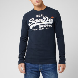 Superdry Men's Vintage Logo 1st Duo Long Sleeve T-Shirt - Eclipse Navy