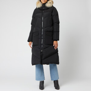 Woolrich Women's Logo Long Parka - Black