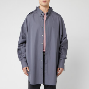 Maison Margiela Men's Oversized Cotton Poplin Shirt - Rhapsody Blue