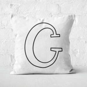 Handwritten C Square Cushion