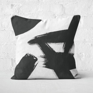Overlapping Paintbrush Strokes Square Cushion