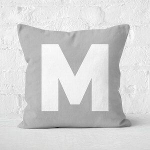 Letter M Square Cushion