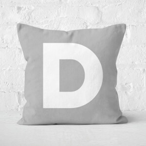 Letter D Square Cushion