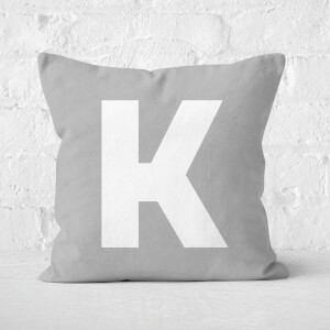 Letter K Square Cushion