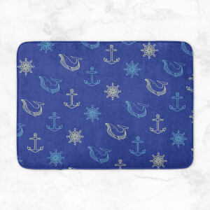 Nautical Pattern Bath Mat