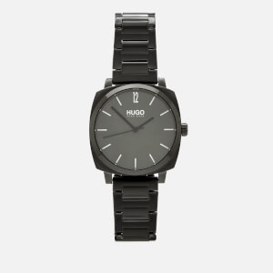 HUGO Men's Own Metal Strap Watch - Rou Green