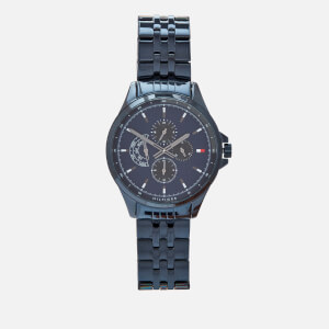 Tommy Hilfiger Men's Shawn Metal Strap Watch - Rou Blue