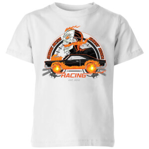 Marvel Ghost Rider Robbie Reyes Racing Kids' T-Shirt - White