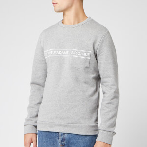A.P.C. Men's Rue Madame Sweatshirt - Gris Chine