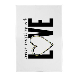 Season Everything With Love Cotton Tea Towel