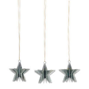 Nkuku Dida Star Decorations - Small (Set of 3)