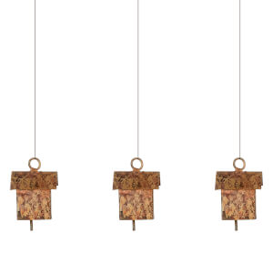 Nkuku Vaya Antique Gold House Decorations (Set of 3)