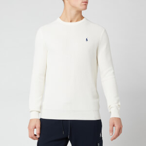 Polo Ralph Lauren Men's Waffle Pima Crew Jumper - Warm White