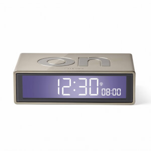 Lexon FLIP+ Alarm Clock - Glossy Light Gold