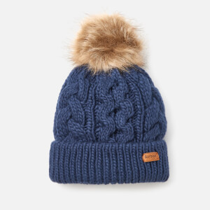 Barbour Women's Penshaw Cable Beanie - Navy