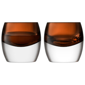LSA Whisky Club Peat Brown Tumbler - 230ml (Set of 2)