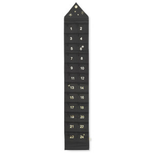 Ferm Living Star Narrow Christmas Calendar - Dark Green