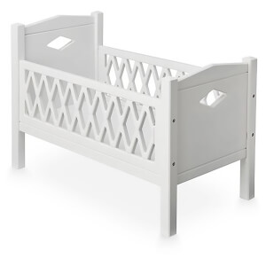 Cam Cam Harlequin Doll's Bed - White