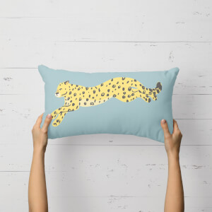 Cheetah Leap Rectangular Cushion