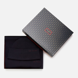 Ted Baker Men's Bribox Hat & Scarf Set - Navy