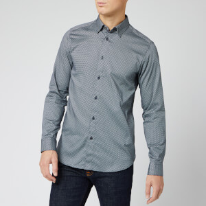 Ted Baker Men's Chemise Geo Print Shirt - Navy