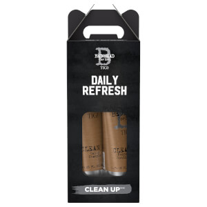 TIGI Bed Head for Men Clean Up Men's Daily Shampoo and Conditioner - Pack of 2