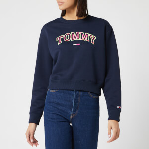 Tommy Jeans Women's Neon Outline Crew Neck Sweatshirt - Black Iris