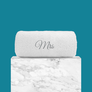 Mrs Embroidered Hand Towel