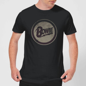 David Bowie Circle Logo Men's T-Shirt - Black