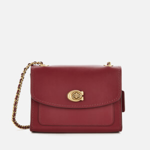 Coach Women's Refined Calf Leather Parker 18 Shoulder Bag - Deep Red