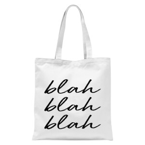 Blah Blah Blah Tote Bag - White