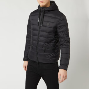 Armani Exchange Men's Padded Hooded Jacket - Black/Grey