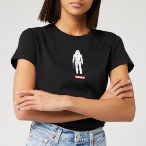 Levi's X Star Wars Women's The Perfect Short Sleeve T-Shirt - Stormtrooper Black