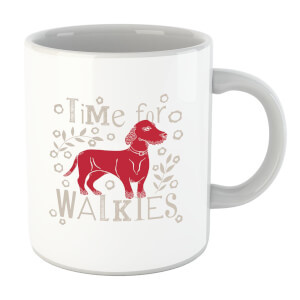Time For Walkies Cutout Sausage Dog Mug