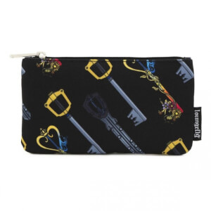 Loungefly Kingdom Hearts Keys AOP Nylon Pouch
