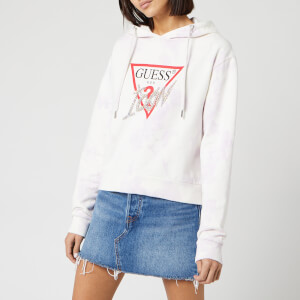 Guess Women's Icon Fleece Embellished Hoody - Cloudy Spring Lilac