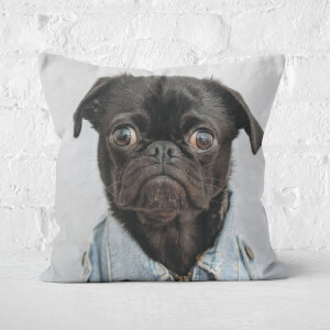 Gangsta Pug Square Cushion