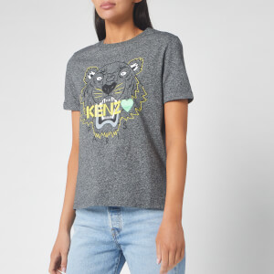KENZO Women's Tiger T-Shirt Back from Holiday - Anthracite