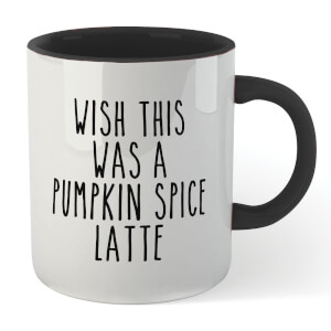 Wish This Was A Pumpkin Spice Latte Mug - White/Black