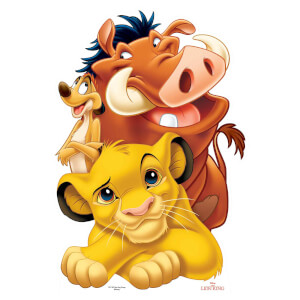 Lion King Group (Simba, Timon and Pumbaa) Life Size Cut-Out