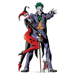 Harley Quinn and The Joker Classic Comic Couple Double Life Size Cut-Out