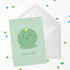Peas On Earth Greetings Card