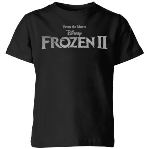 Frozen 2 Title Silver Kids' T-Shirt - Black