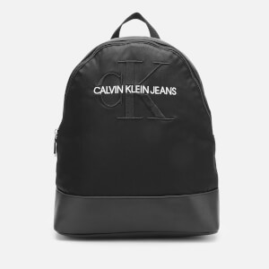 Calvin Klein Jeans Women's Monogram Nylon Backpack - Black