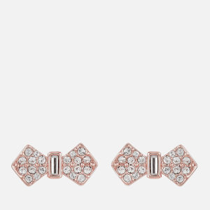 Ted Baker Women's Sersi Solitaire Pave Bow Earrings - Rose Gold