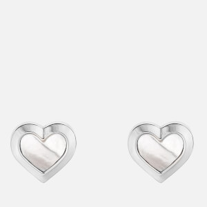 Ted Baker Women's Heila Mother of Pearl Heart Stud Earrings - Silver