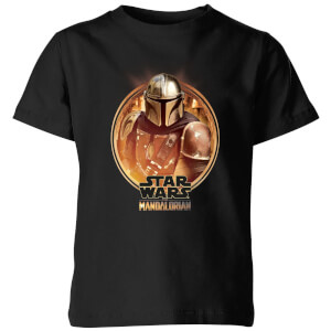 The Mandalorian Framed Kids' T-Shirt - Black